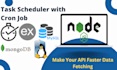 create custom cron service for data scheduling in expressjs
