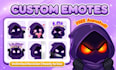 draw twitch emotes, chibi emotes, animated emotes, badges