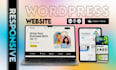 design and create a brand new responsive wordpress website