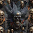 skull art from your gaming room your girlfriend