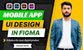create stunning user friendly figma mobile app design, UI UX design