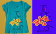 design custom t shirt graphics for streetwear, logo, hangtag