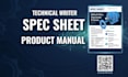 create and design your spec sheet and product manual
