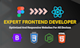 develop figma design into HTML, CSS, bootstrap, and reactjs