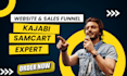 kajabi website, samcart sales funnel, kajabi checkout page, kajabi sale funnel