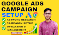professional google ads campaign setup  management
