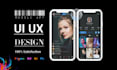 do unique mobile app UI UX design in figma