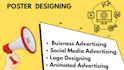 design stickers or logo for you and poster designing