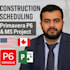 do construction scheduling using primavera p6 and ms project