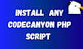 install and configure any PHP script codecanyon