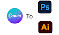 convert canva into psd, ai editables within 2 hours