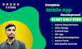 develop android, ios and flutter mobile app for you