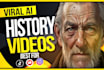 create ai history documentary videos for youtube channel