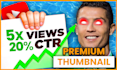 design amazing eye catchy youtube thumbnail in one hour