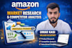 do amazon product market research and competitor analysis