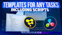 create any davinci resolve template or custom animation
