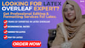 convert PDF, word, or doc to latex overleaf for journal thesis submission
