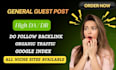 publish guest posts on high authority sites with do follow backlinks