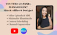manage your youtube channel, thumbnails, and SEO uploads