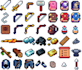 create 16x16 inventory item sprites for your game