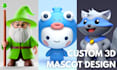 design 3d characters modeling for mascot, animation, and game