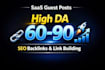 do saas guest post seo backlinks, and link building