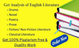 write english and literary analysis