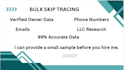 do bulk real estate skip tracing for property owners