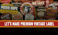 create premium vintage label design