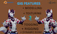 do a custom vrchat avatar, 3d character modeling, rigging, and texturing