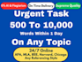 write urgent apa and mla papers, and case studies