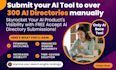 submit your ai tool to over 300 ai directories manually