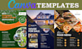 design professional social media posts and canva templates
