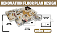 2d and 3d sketchup floor plan renovation floor plan sketchup
