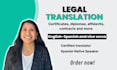 provide certified legal translation