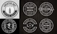 design clean badge, patch, round sticker, label, circular round, logo design