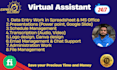 be your personal virtual assistant and data entry expert
