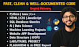 do c cpp java python sql database html programming project assignment developer