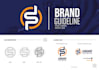design a modern and unique business logo with brandbook