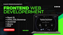 be your front end web developer using HTML, CSS, bootstrap, react js, jquery