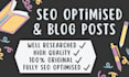 write high quality SEO articles and blog posts with images