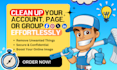 clean up old social media posts on your account, page, or group