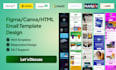 design klaviyo, mailerlite email templates in figma