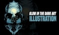 create glow dark art illustration