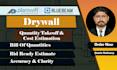 drywall takeoff and cost estimating for all types of construction projects