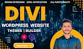 be your divi expert for divi wordpress website, design or redesign divi website