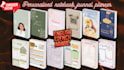 design a unique notebook ,planner ,journal with cover