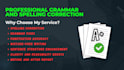 fix grammar and spelling mistakes professionally