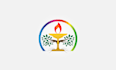 design beautifully extraordinary flame and tree logo