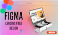 do landing page design in figma